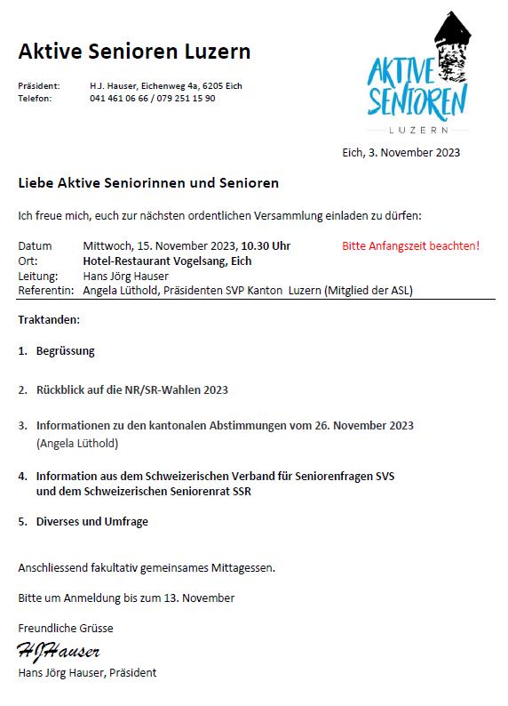 Einladung AS
